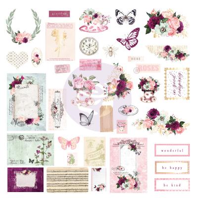 Prima Marketing Pretty Mosaic Die Cuts - Ephemera